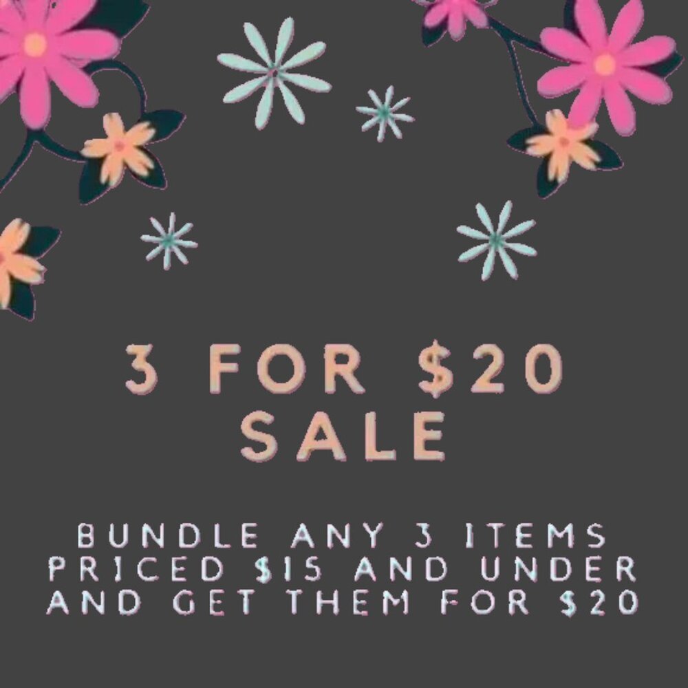 3 for 20$